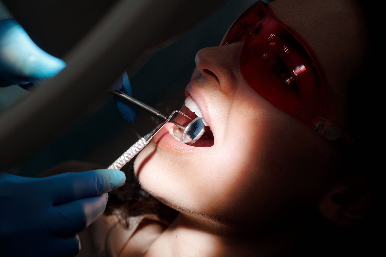Clinical imagery of a post-oral cancer prosthesis